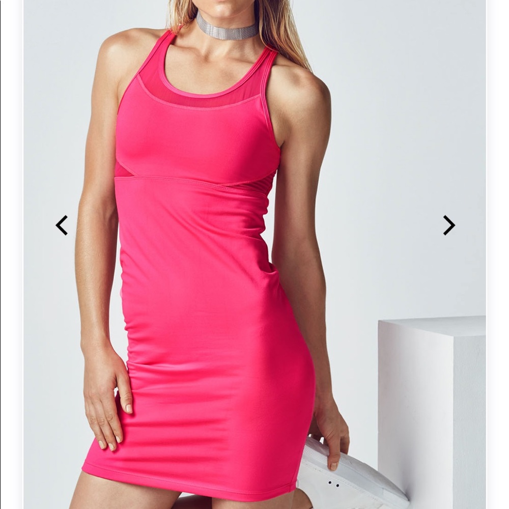 Pink Fabletics Dress open back